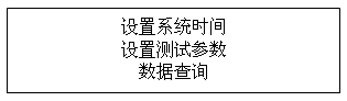 绝缘油介电强度测试仪主菜单