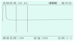 电缆故障测试仪初始界面